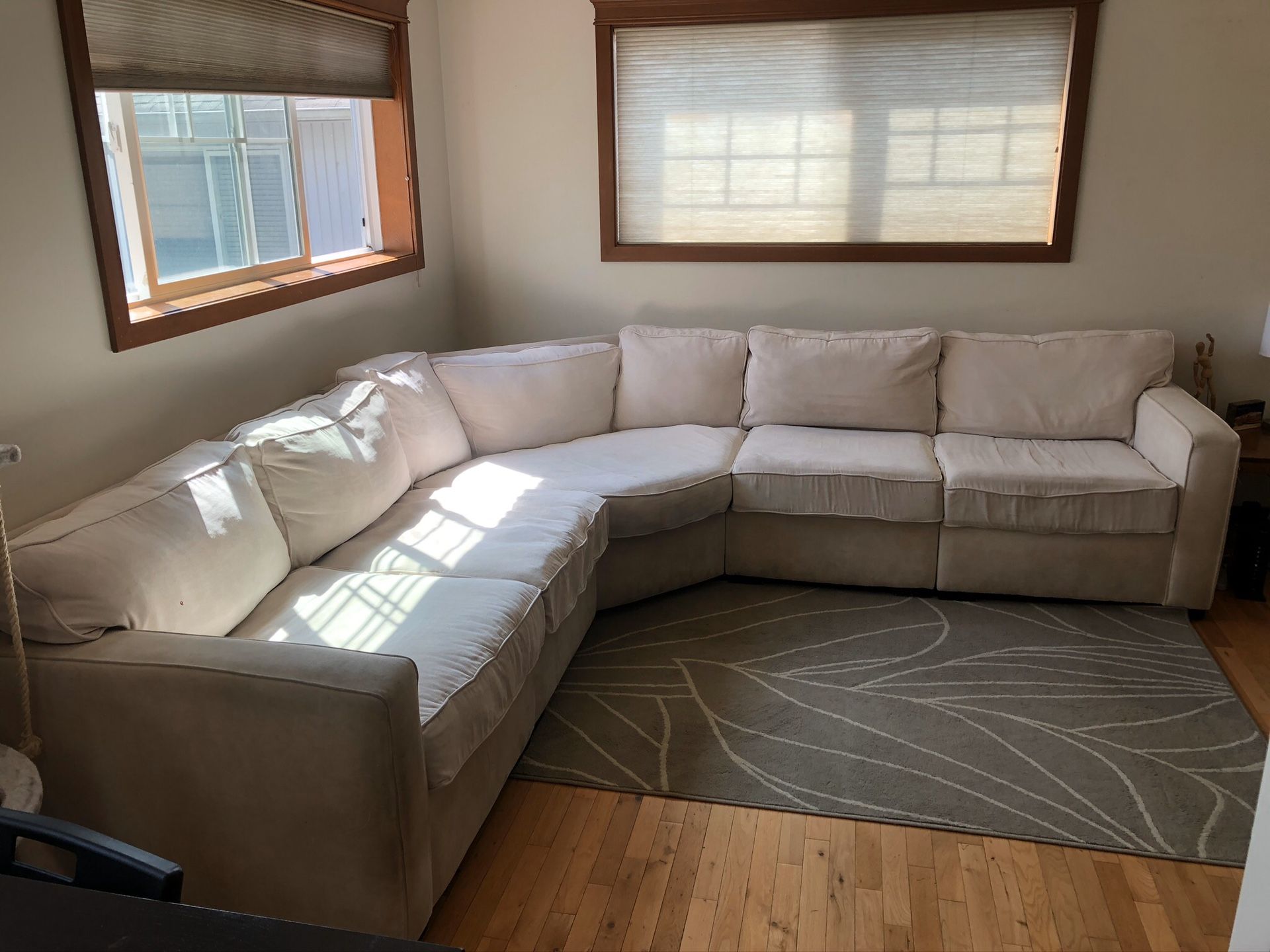 White Sectional Couch - PENDING SALE