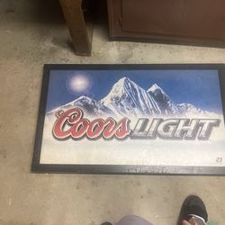 Coors light sign