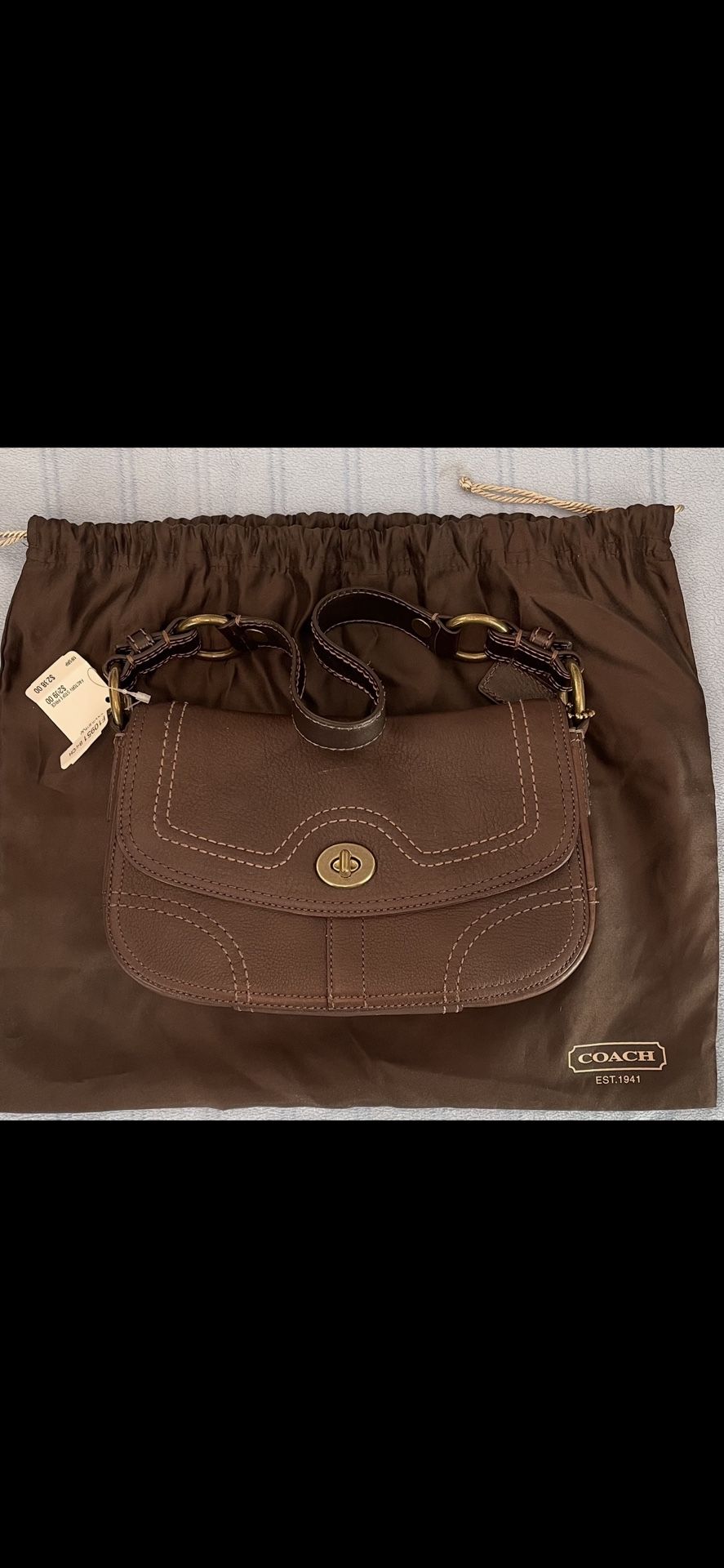 New With Tags Vintage Soft Pebble Coach Collection Purse