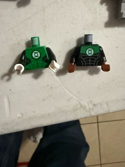 LEGO Green Lantern Hal Jordan & John Stewart Torso Lot Rare Genuine DC