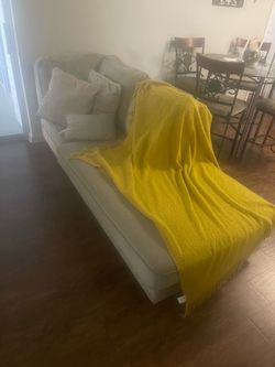 Beige Sectional Sofa with Chaise