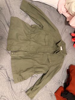 Old Navy Green Cargo Jacket