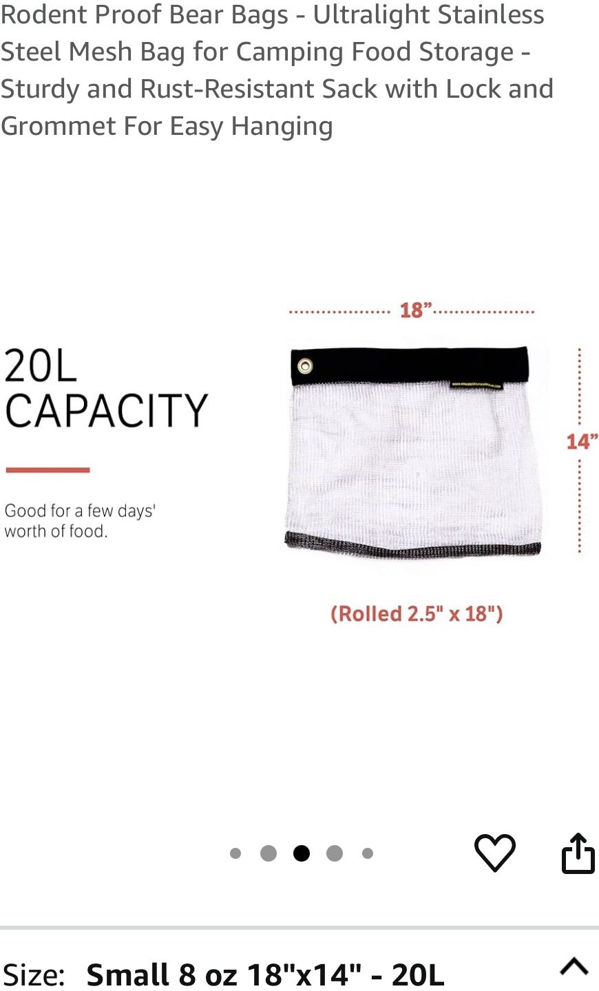 Rodent Proof Mesh Bag (negotiable)