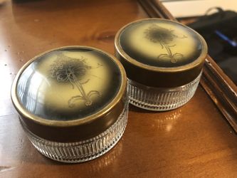 Vanity Jars - Pair These Are Antique