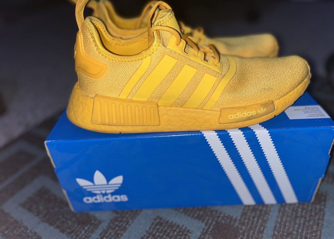 Yellow Adidas NMD Size 9