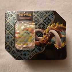 Pokemon Paldean Fates Great Tusk EX Tin!
