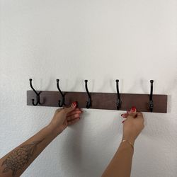 Dark Brown Wall Coat Hanger