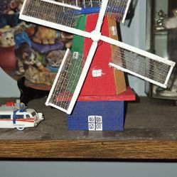 3 complete handmade folk art wooden pieces.
