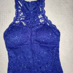 Blue Sequin Dress