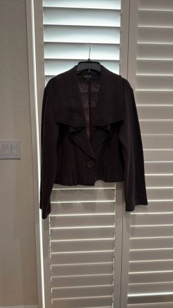 Essentials By ABS Lapel Sweater Coat Jacket