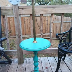 Vintage Brass Lamp Table 