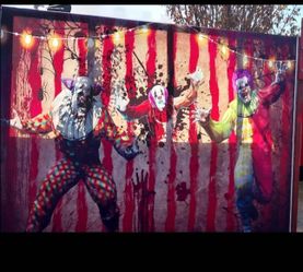 Clown back drop