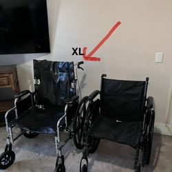 Folding Wheelchair XL Capacity ((Free Delivery))