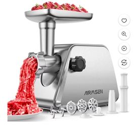 Airmsen Electric Meat Grinder Stainless Steel