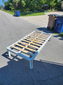 Twin Kids Bed Frame Solid Aluminum