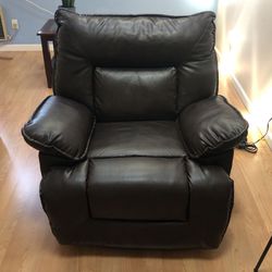 Power Leather Recliner 