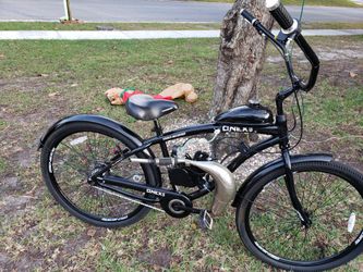 BIG ALL ALUMINUM FRAME 29" w BRAND NEW UPGRADED 80CC MOTOR KIT W DIRT BIKE RACING PIPE