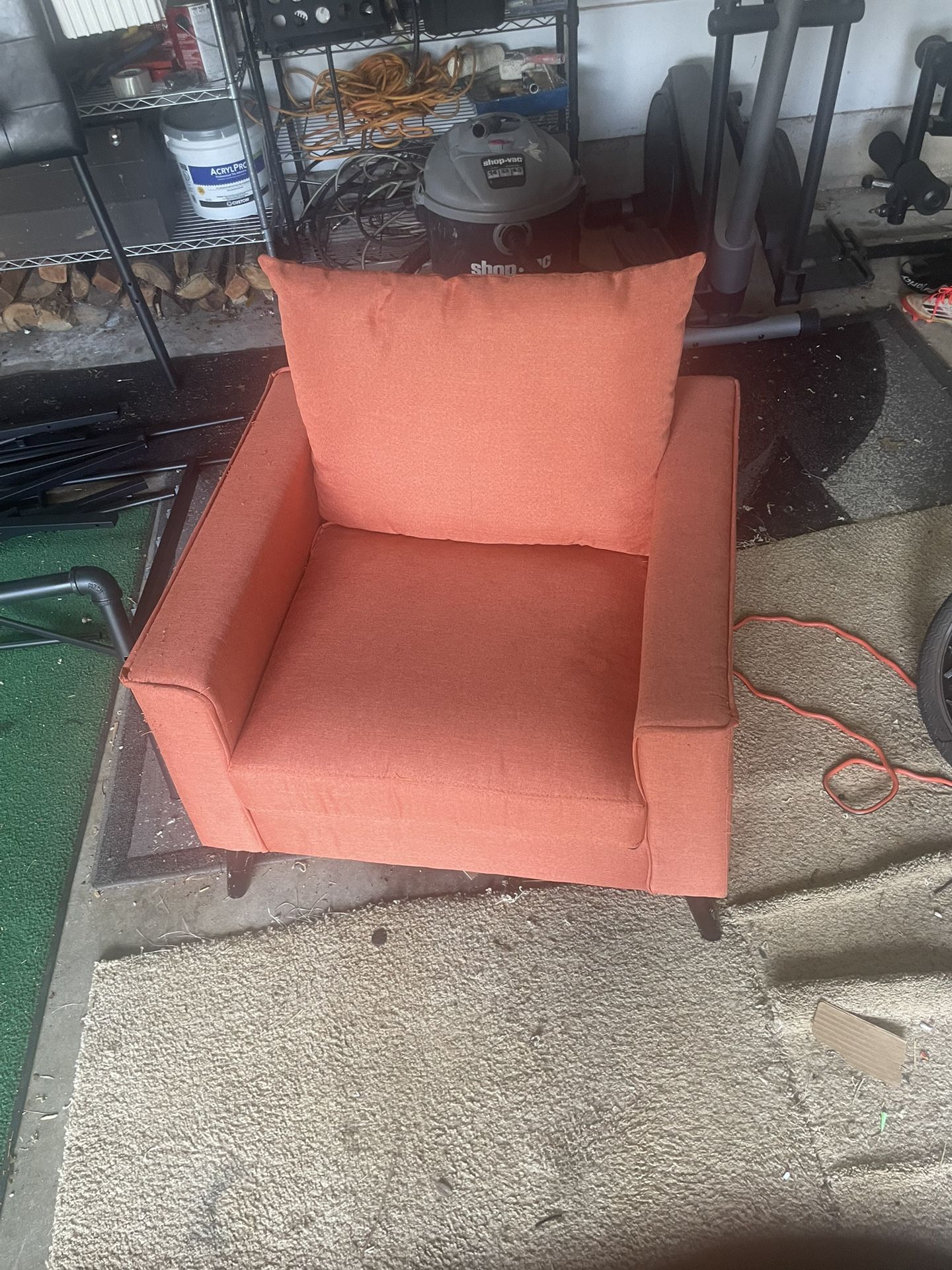 Orange Lounge Chair
