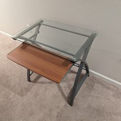 Silver Glass Top Metal frame 