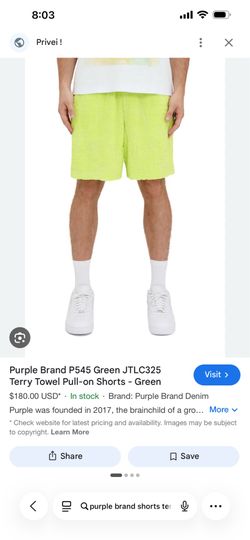 Purple brand shorts size small