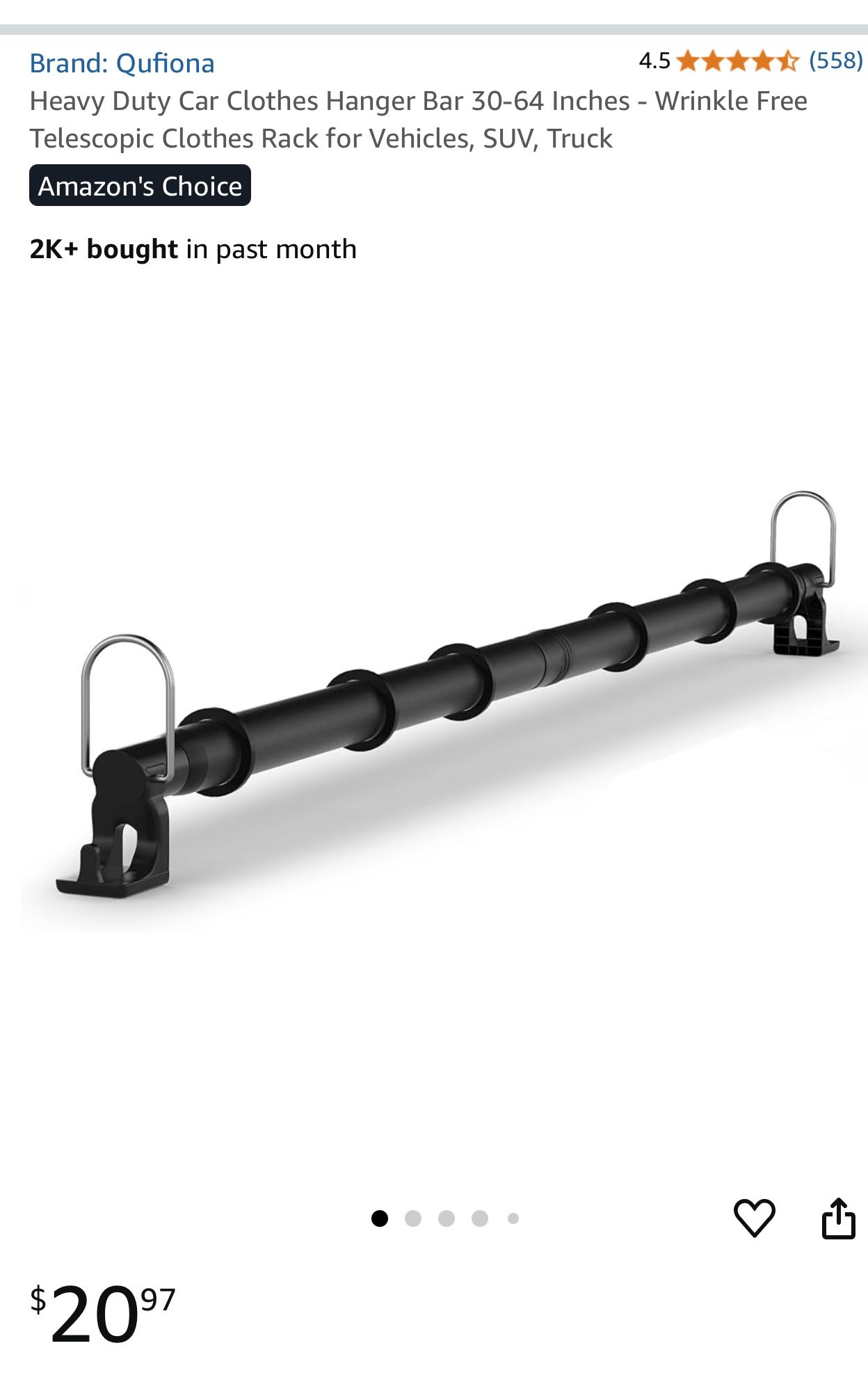 Car Hanger Bar