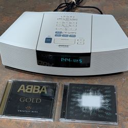 Bose Wave Radio CD Player AWRC-1P Platinum White - TESTED - No Yellowing VGC