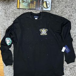 NWOT-BONUS-Anaheim Ducks Spirit Jersey Sparkle-Womens Size M Black NEVER Worn