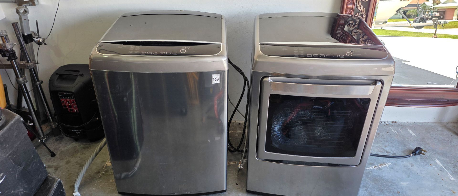 Washer and dryer