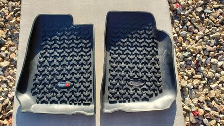 Jeek Wrangler JK Front Floor Mats, Rugged Ridge
