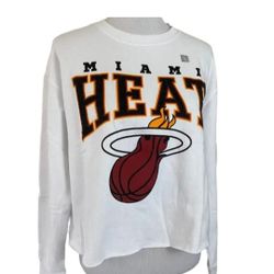 Miami Heat Cropped Sweatshirt  (New)