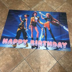 Kpop Birthday Backdrop