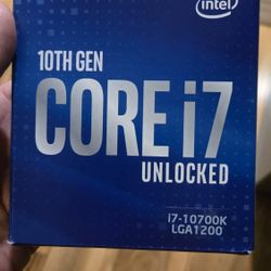 Intel i7-10700k Unlocked CPU