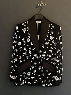 Hand Beaded Tuxedo Style Designer Blazer   