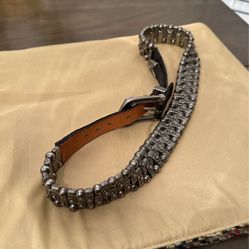  Leather Medallion Belt #1421R