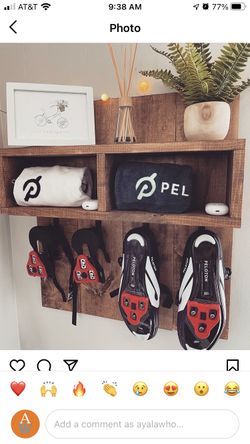 Wooden Shelf For Peloton