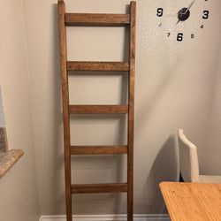 5-tier Decorative Wooden Ladder – Rustic Farmhouse Style