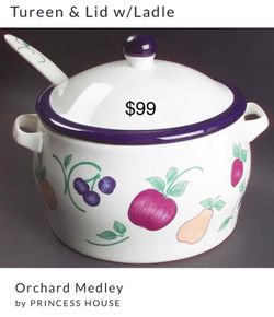 Sopera de Orchard Medley de Princess House