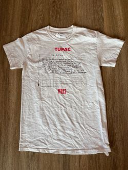 Tupac x VFILES White Graphic T-Shirt Size Small