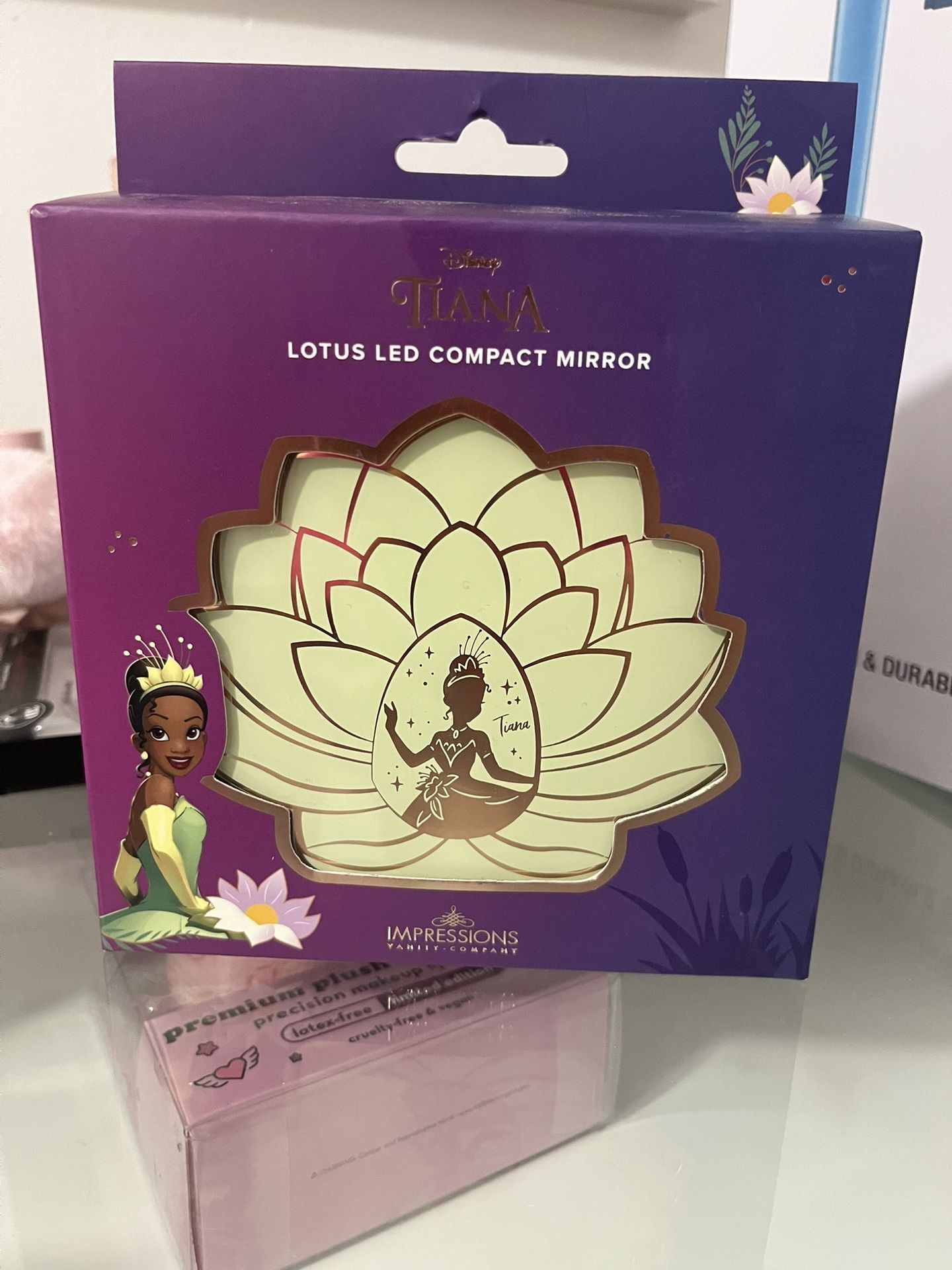 Disney Princess Tiana impressions vanity led compact mirror