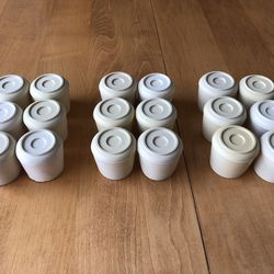 18 Rubber Leg Tips, 1.5 inch diameter