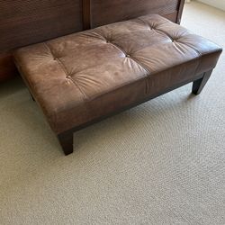Leather Ottoman/coffee Table/bench