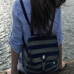 Super Cute Tommy Hilfiger Strip Small Backpack 