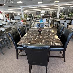 7 Pc Dining Table🎈🎈🎈