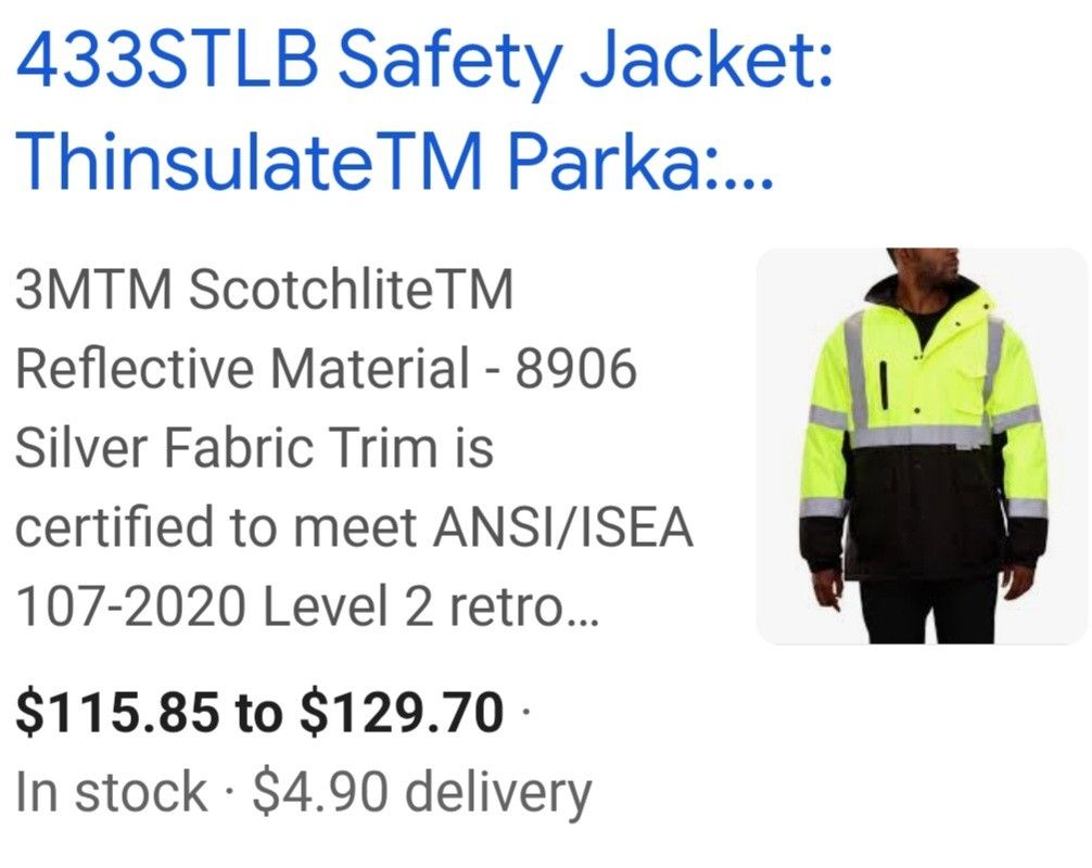 3M SCOTCHLITE JACKET