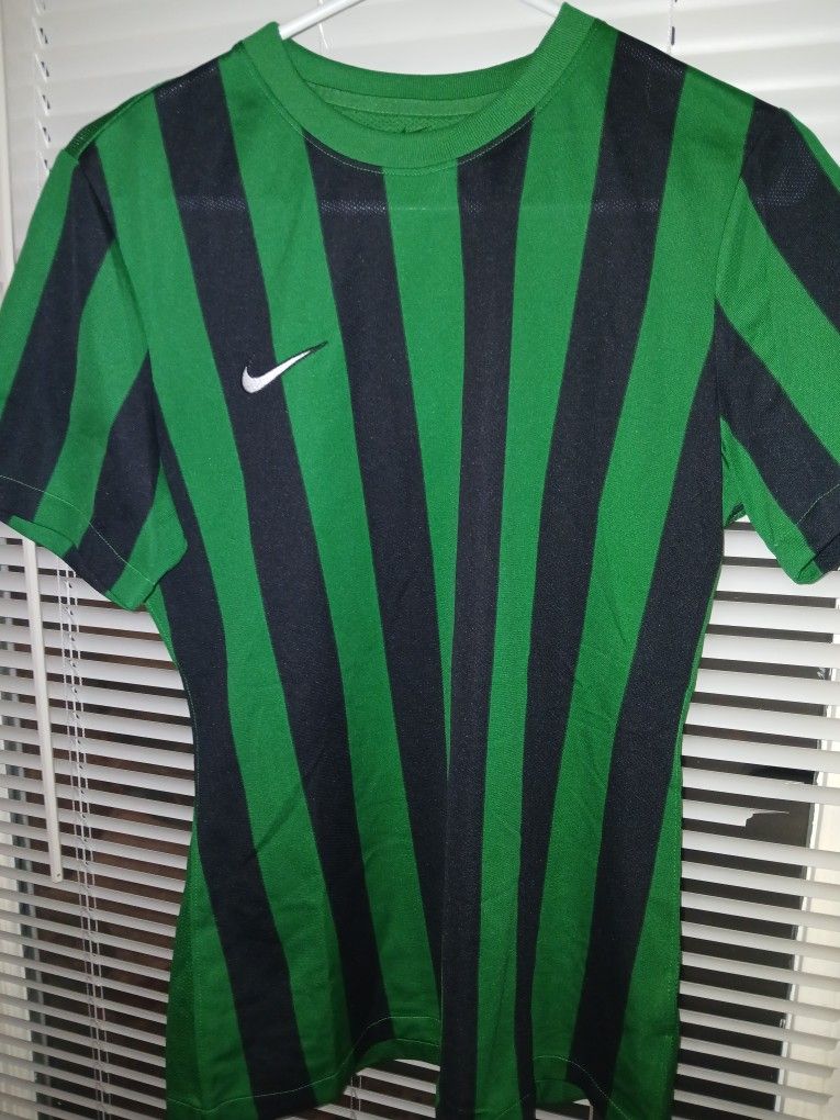 Brand New Women's Nike Dri-Fit Green/Black Soccer Shirt Size M