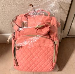 Pink diaper bag