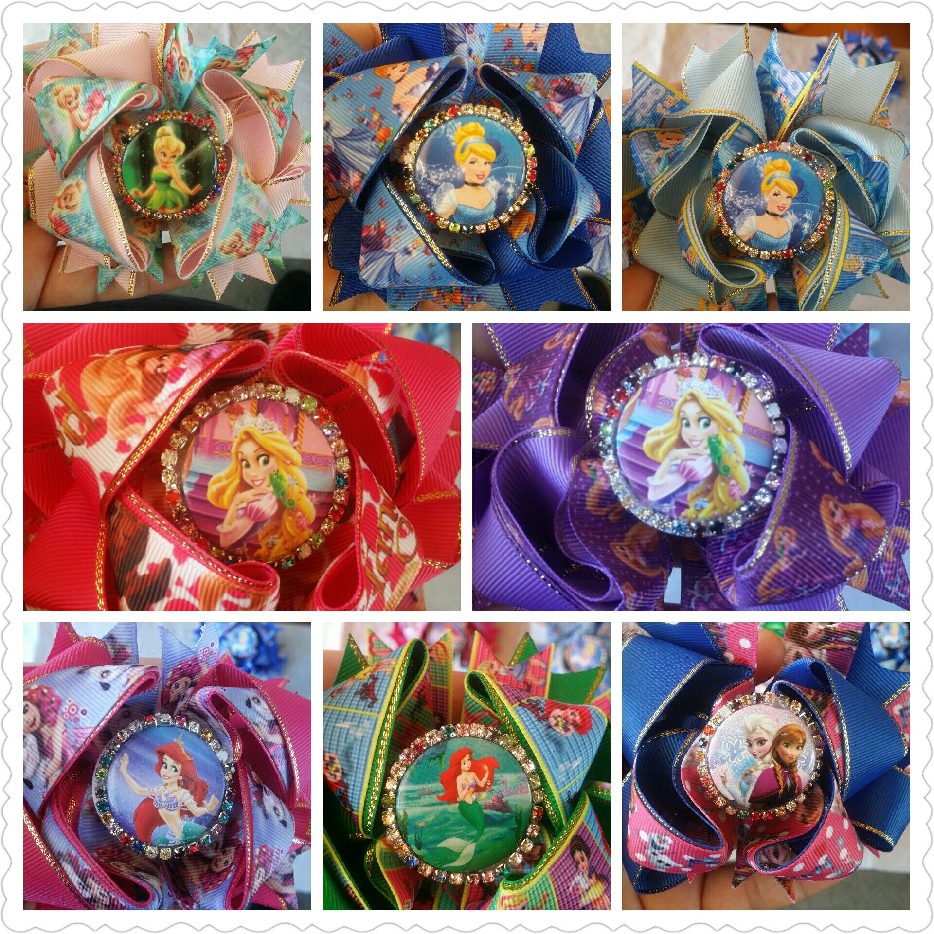 Hair Bows Inspired By Disney Princesses