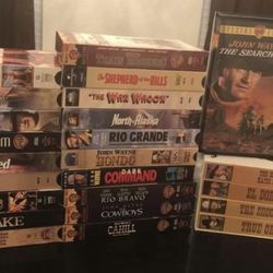 26 VHS JOHN WAYNE COLLECTION MOVIES