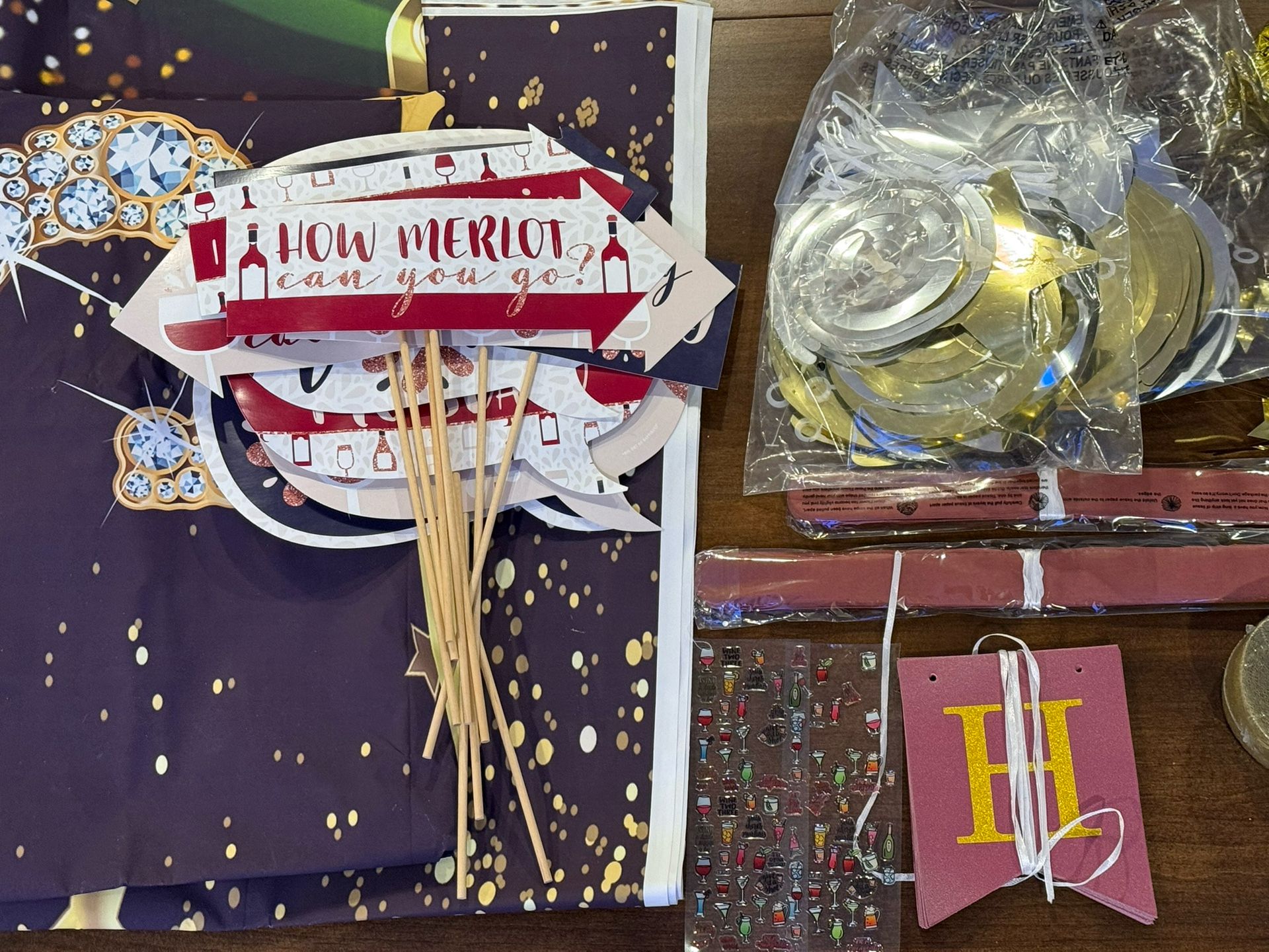 30th Birthday Wine Themed Party Decor