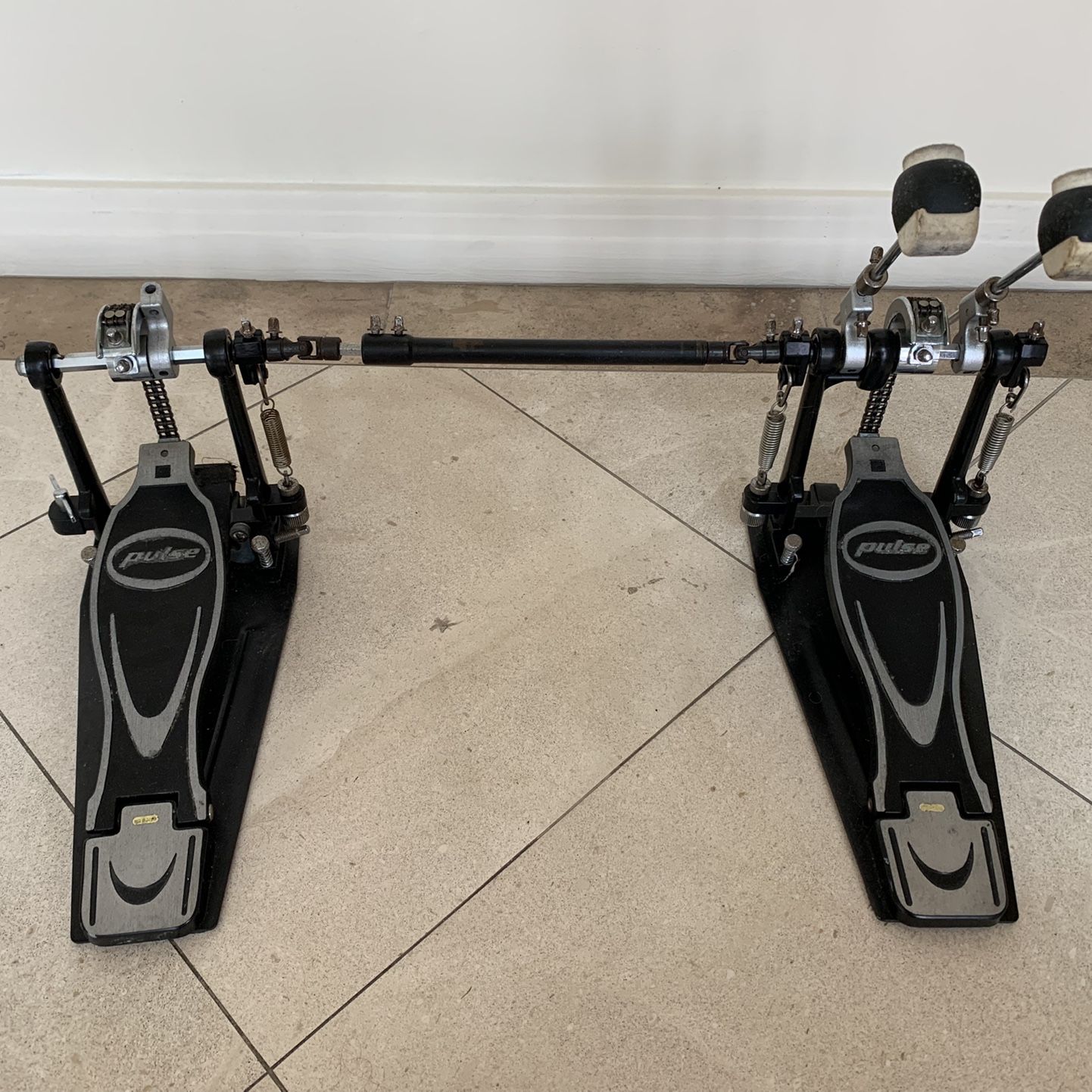 Pulse double cheap bass pedal